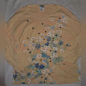 Pleasant Shade flower garden scene long sleeve